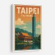 Taipei Taiwan Travel Poster 1 Wall Art Taipei Taiwan Travel Poster 1 Wall Art