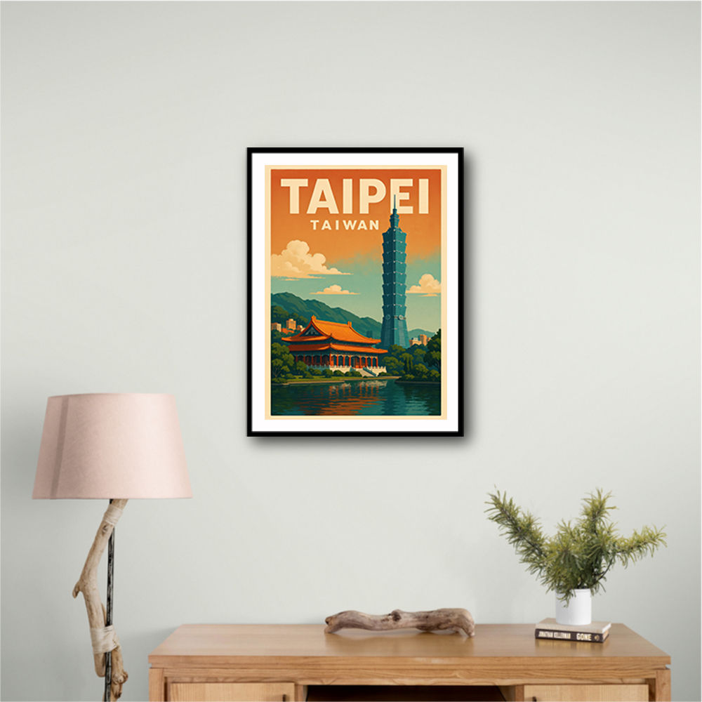 Taipei Taiwan Travel Poster 1 Wall Art Taipei Taiwan Travel Poster 1 Wall Art