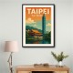 Taipei Taiwan Travel Poster 1 Wall Art Taipei Taiwan Travel Poster 1 Wall Art