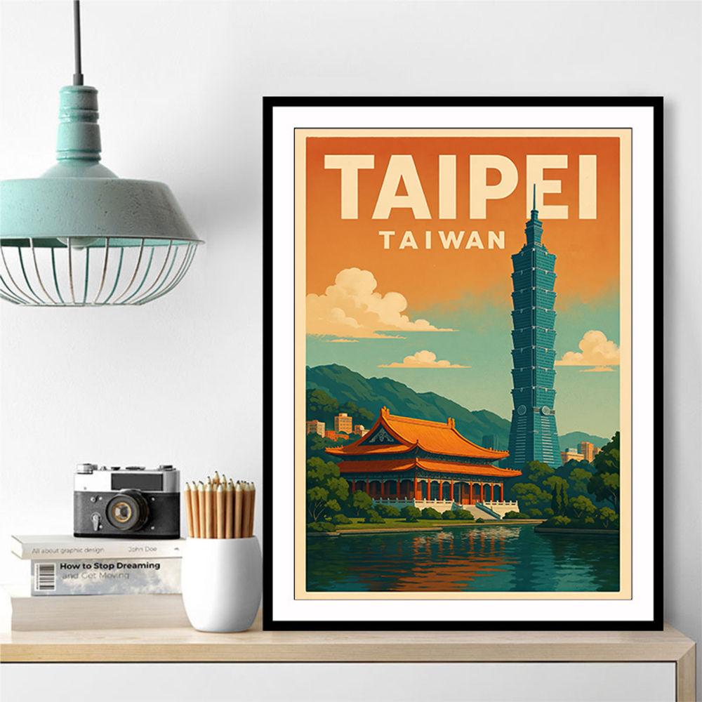 Taipei Taiwan Travel Poster 1 Wall Art Taipei Taiwan Travel Poster 1 Wall Art