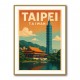Taipei Taiwan Travel Poster 1 Wall Art Taipei Taiwan Travel Poster 1 Wall Art