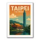 Taipei Taiwan Travel Poster 1 Wall Art Taipei Taiwan Travel Poster 1 Wall Art