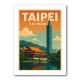 Taipei Taiwan Travel Poster 1 Wall Art Taipei Taiwan Travel Poster 1 Wall Art
