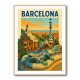 Barcelona Travel Poster Featuring Park Güell 2 Wall Art Barcelona Travel Poster Featuring Park Güell 2 Wall Art
