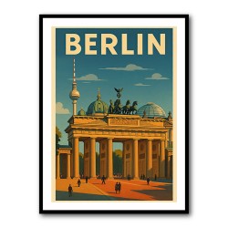 Berlin Travel Poster 1 Wall Art