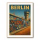 Berlin Travel Poster Featuring Berlin Wall 1 Wall Art Berlin Travel Poster Featuring Berlin Wall 1 Wall Art