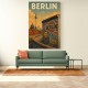 Berlin Travel Poster Featuring Berlin Wall Wall Art