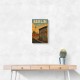 Berlin Travel Poster Featuring Berlin Wall Wall Art