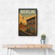Berlin Travel Poster Featuring Berlin Wall Wall Art