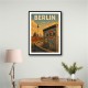 Berlin Travel Poster Featuring Berlin Wall Wall Art