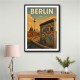 Berlin Travel Poster Featuring Berlin Wall Wall Art