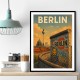 Berlin Travel Poster Featuring Berlin Wall Wall Art