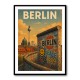Berlin Travel Poster Featuring Berlin Wall Wall Art