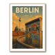 Berlin Travel Poster Featuring Berlin Wall Wall Art