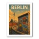 Berlin Travel Poster Featuring Berlin Wall Wall Art