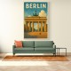 Berlin Travel Poster Featuring Brandenburg Gate Wall Art Berlin Travel Poster Featuring Brandenburg Gate Wall Art