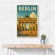Berlin Travel Poster Featuring Brandenburg Gate Wall Art Berlin Travel Poster Featuring Brandenburg Gate Wall Art
