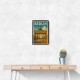 Berlin Travel Poster Featuring Brandenburg Gate Wall Art Berlin Travel Poster Featuring Brandenburg Gate Wall Art