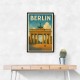 Berlin Travel Poster Featuring Brandenburg Gate Wall Art Berlin Travel Poster Featuring Brandenburg Gate Wall Art