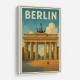 Berlin Travel Poster Featuring Brandenburg Gate Wall Art Berlin Travel Poster Featuring Brandenburg Gate Wall Art