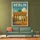Berlin Travel Poster Featuring Brandenburg Gate Wall Art Berlin Travel Poster Featuring Brandenburg Gate Wall Art