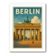 Berlin Travel Poster Featuring Brandenburg Gate Wall Art Berlin Travel Poster Featuring Brandenburg Gate Wall Art