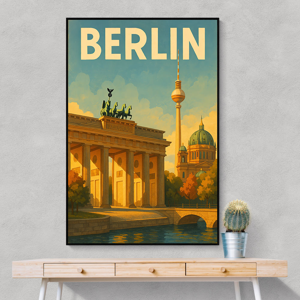 Berlin Travel Poster Wall Art