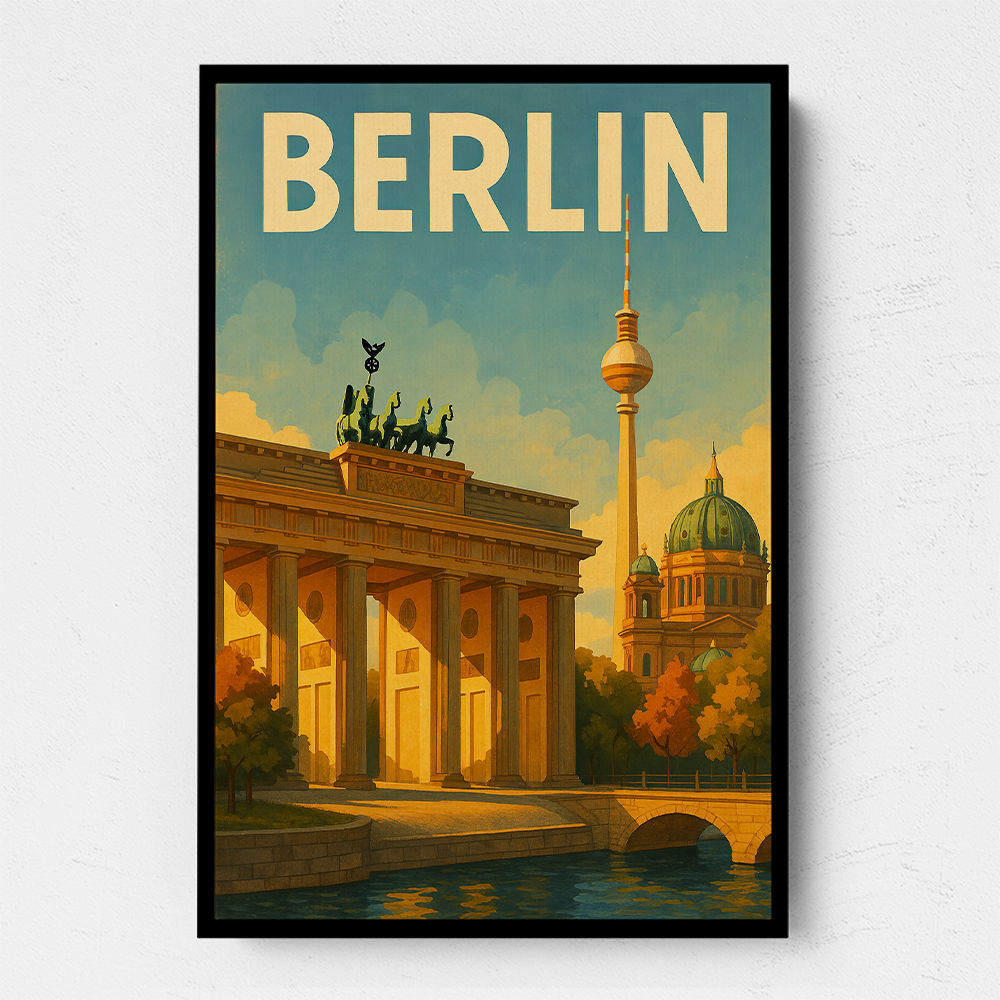 Berlin Travel Poster Wall Art