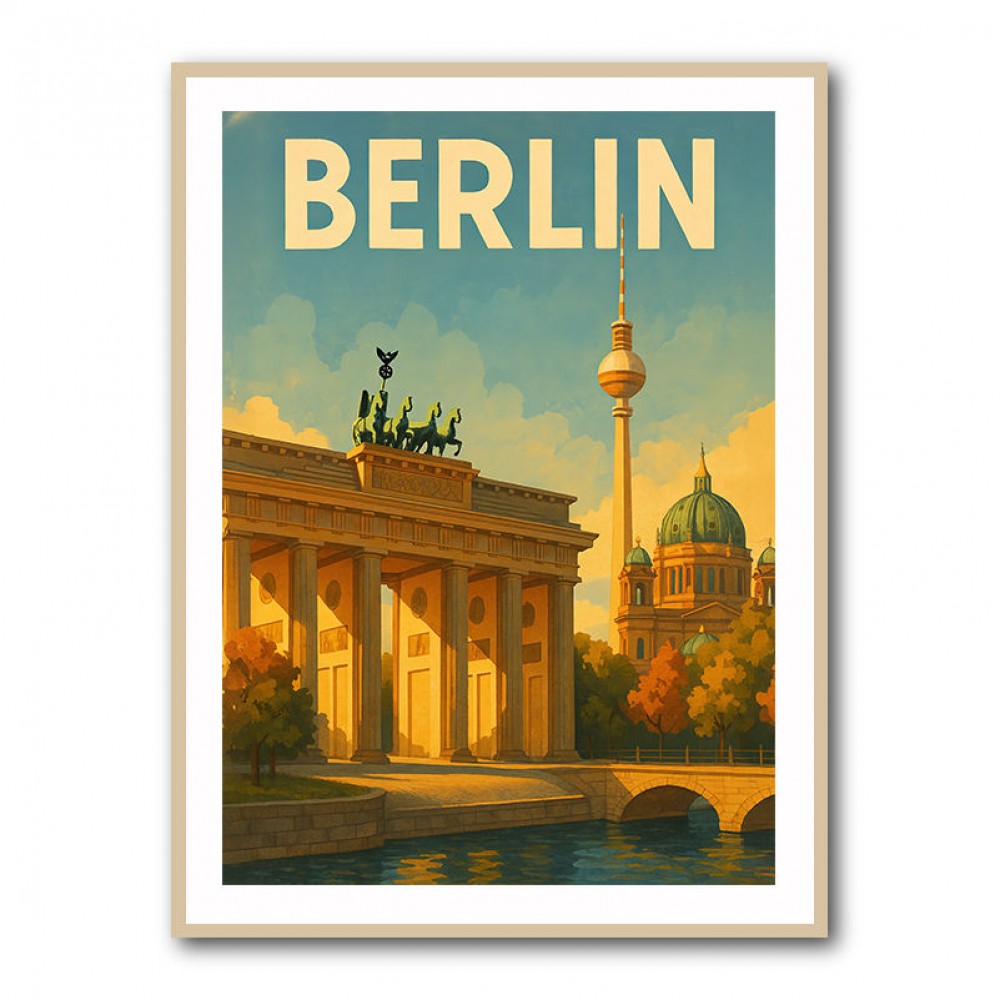 Berlin Travel Poster Wall Art