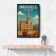 Brussels Travel Poster 2 Wall Art Brussels Travel Poster 2 Wall Art