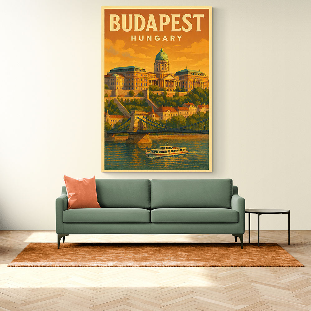 Budapest Buda Castle Travel Poster 1 Wall Art Budapest Buda Castle Travel Poster 1 Wall Art