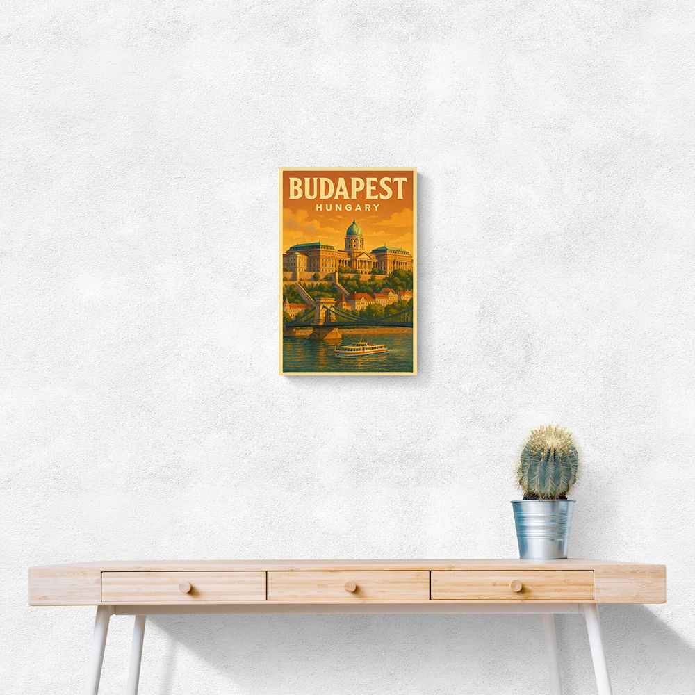Budapest Buda Castle Travel Poster 1 Wall Art Budapest Buda Castle Travel Poster 1 Wall Art