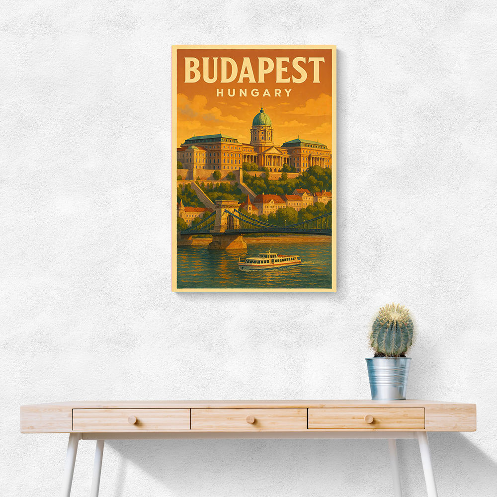 Budapest Buda Castle Travel Poster 1 Wall Art Budapest Buda Castle Travel Poster 1 Wall Art