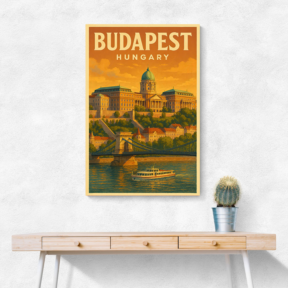 Budapest Buda Castle Travel Poster 1 Wall Art Budapest Buda Castle Travel Poster 1 Wall Art
