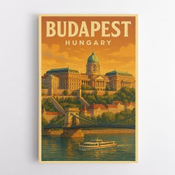Budapest Buda Castle Travel Poster 1 Wall Art