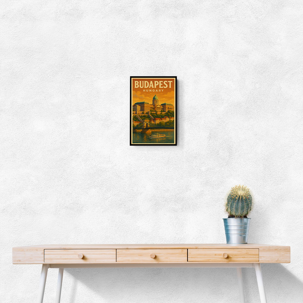 Budapest Buda Castle Travel Poster 1 Wall Art Budapest Buda Castle Travel Poster 1 Wall Art