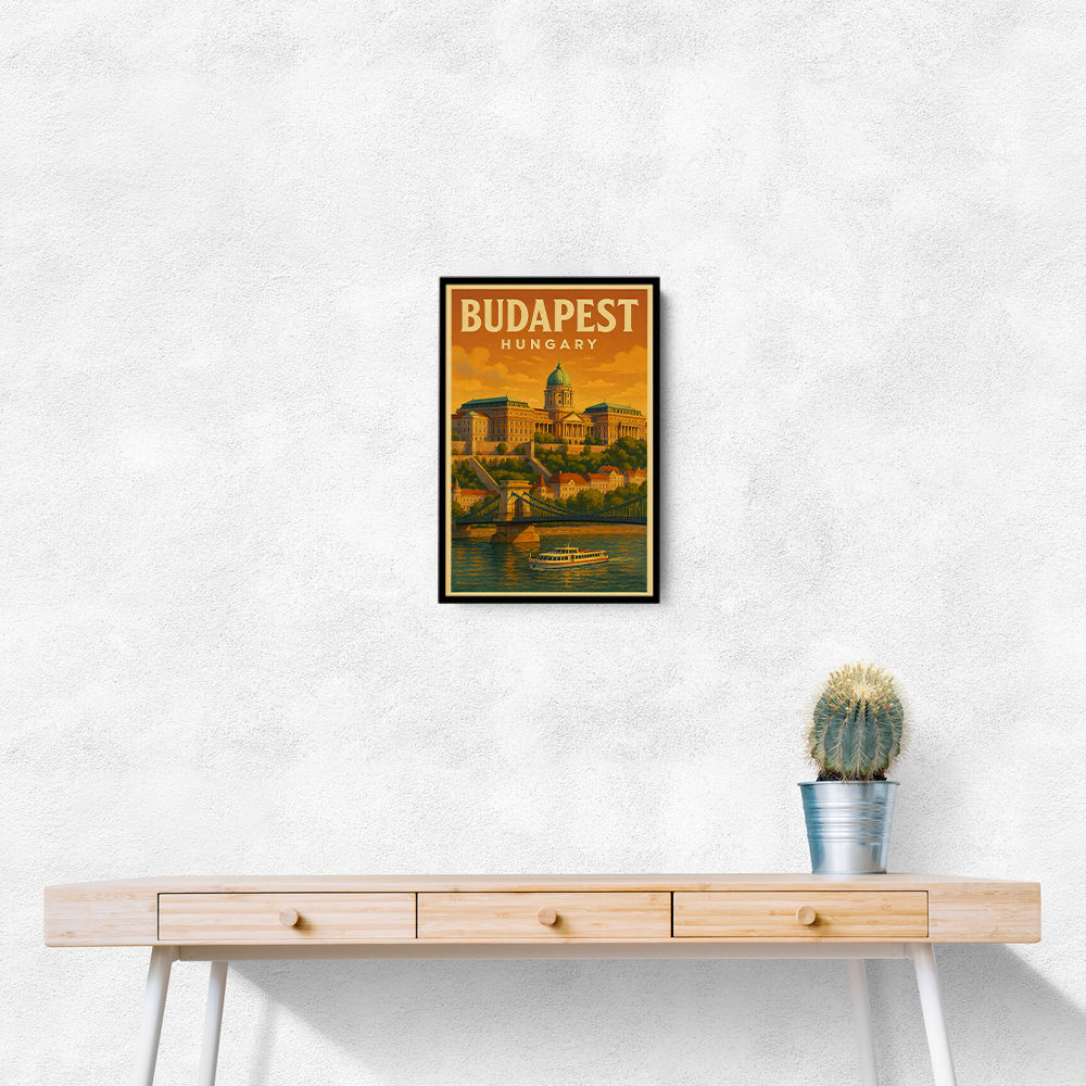 Budapest Buda Castle Travel Poster 1 Wall Art Budapest Buda Castle Travel Poster 1 Wall Art