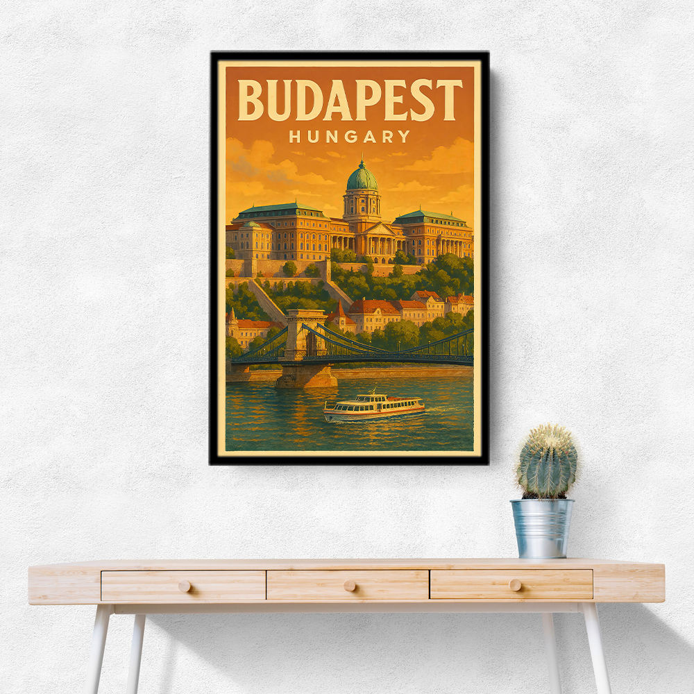 Budapest Buda Castle Travel Poster 1 Wall Art Budapest Buda Castle Travel Poster 1 Wall Art