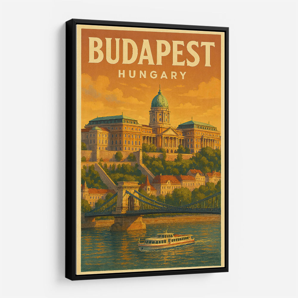 Budapest Buda Castle Travel Poster 1 Wall Art Budapest Buda Castle Travel Poster 1 Wall Art