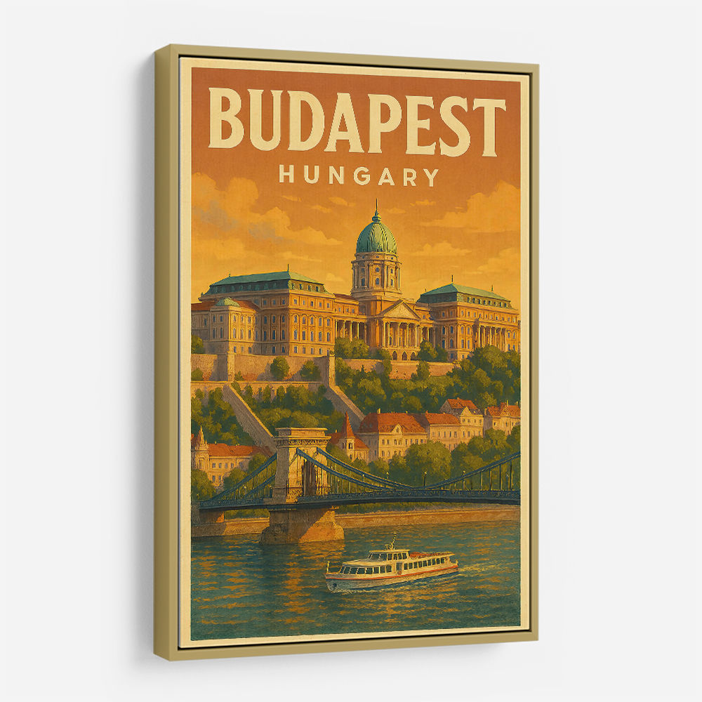 Budapest Buda Castle Travel Poster 1 Wall Art Budapest Buda Castle Travel Poster 1 Wall Art