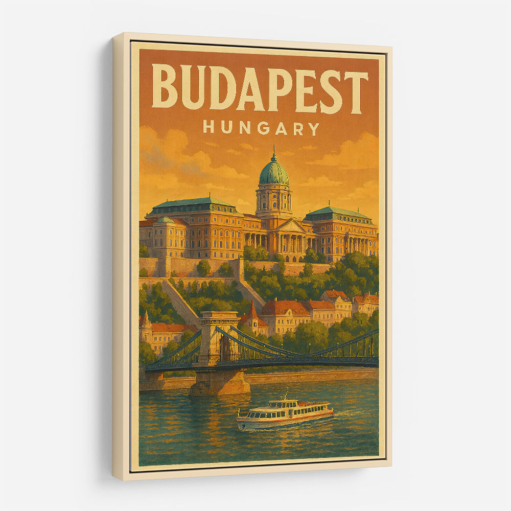 Budapest Buda Castle Travel Poster 1 Wall Art Budapest Buda Castle Travel Poster 1 Wall Art