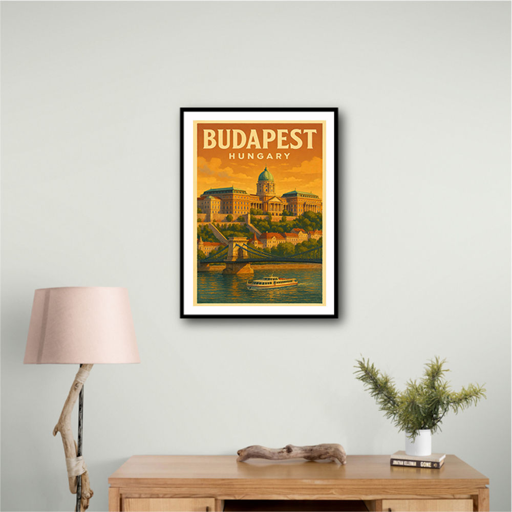 Budapest Buda Castle Travel Poster 1 Wall Art Budapest Buda Castle Travel Poster 1 Wall Art