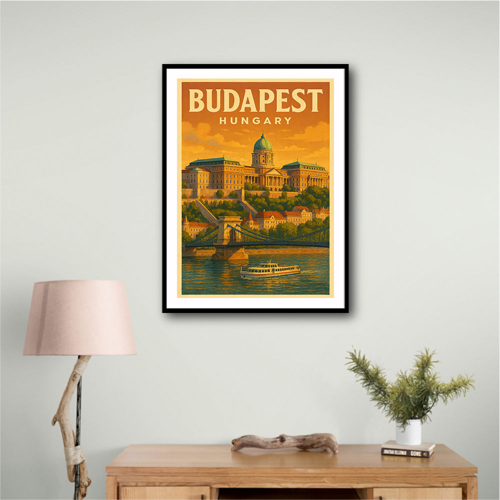 Budapest Buda Castle Travel Poster 1 Wall Art Budapest Buda Castle Travel Poster 1 Wall Art