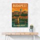 Budapest Buda Castle Travel Poster Wall Art