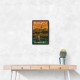 Budapest Buda Castle Travel Poster Wall Art