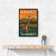 Budapest Buda Castle Travel Poster Wall Art
