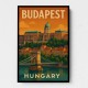Budapest Buda Castle Travel Poster Wall Art
