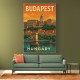 Budapest Buda Castle Travel Poster Wall Art