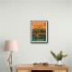 Budapest Buda Castle Travel Poster Wall Art