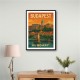 Budapest Buda Castle Travel Poster Wall Art